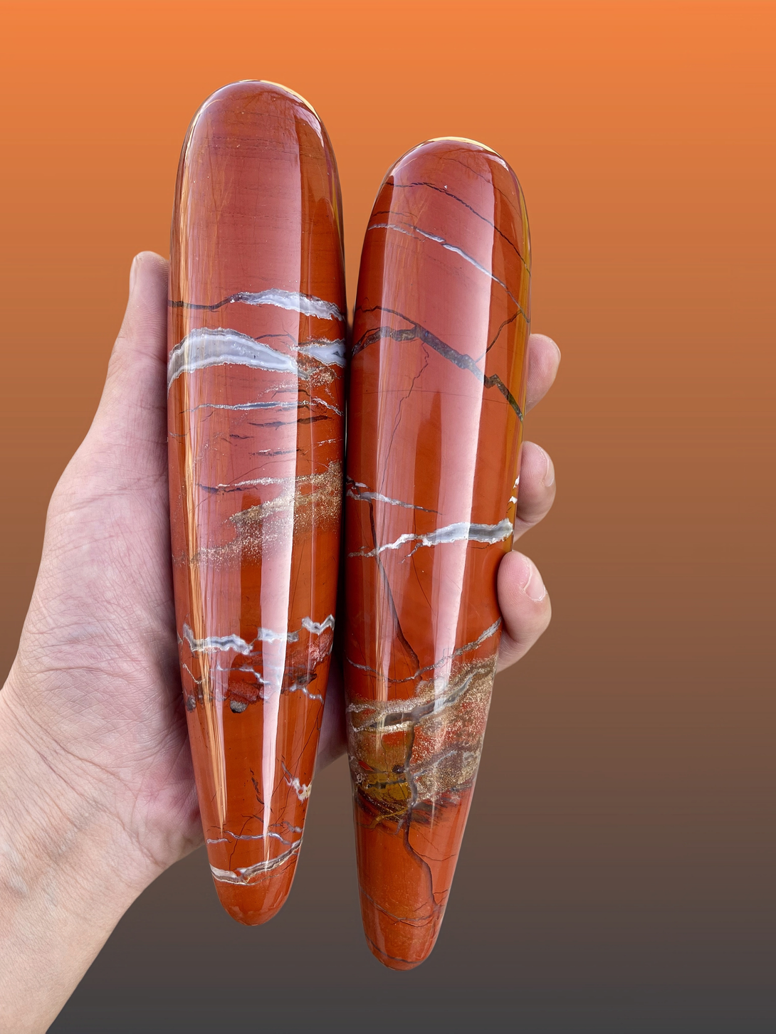 pyrrhos a red jasper massage wand