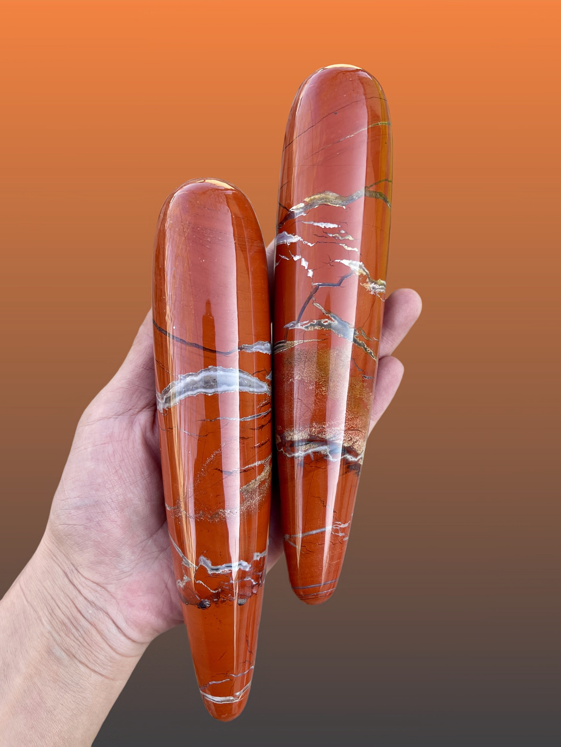 pyrrhos a red jasper massage wand