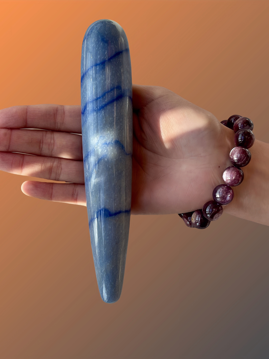 thanatos a blue aventurine wand