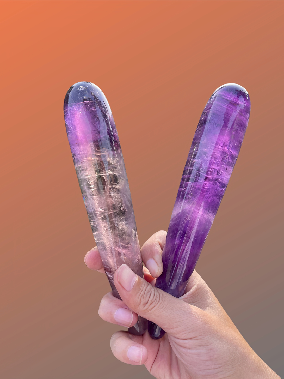 amaranthos an amethyst massage wand