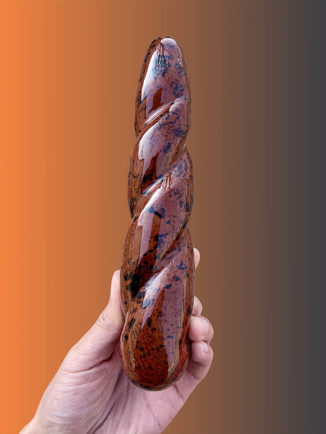 helix a mahogany obsidian massage wand