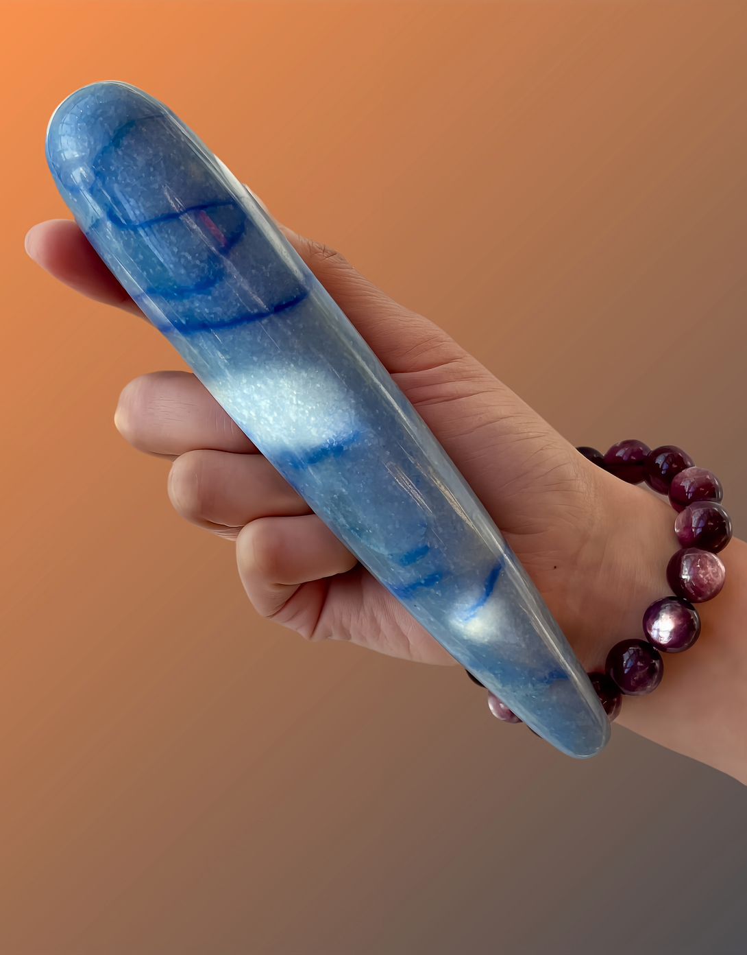 thanatos a blue aventurine wand