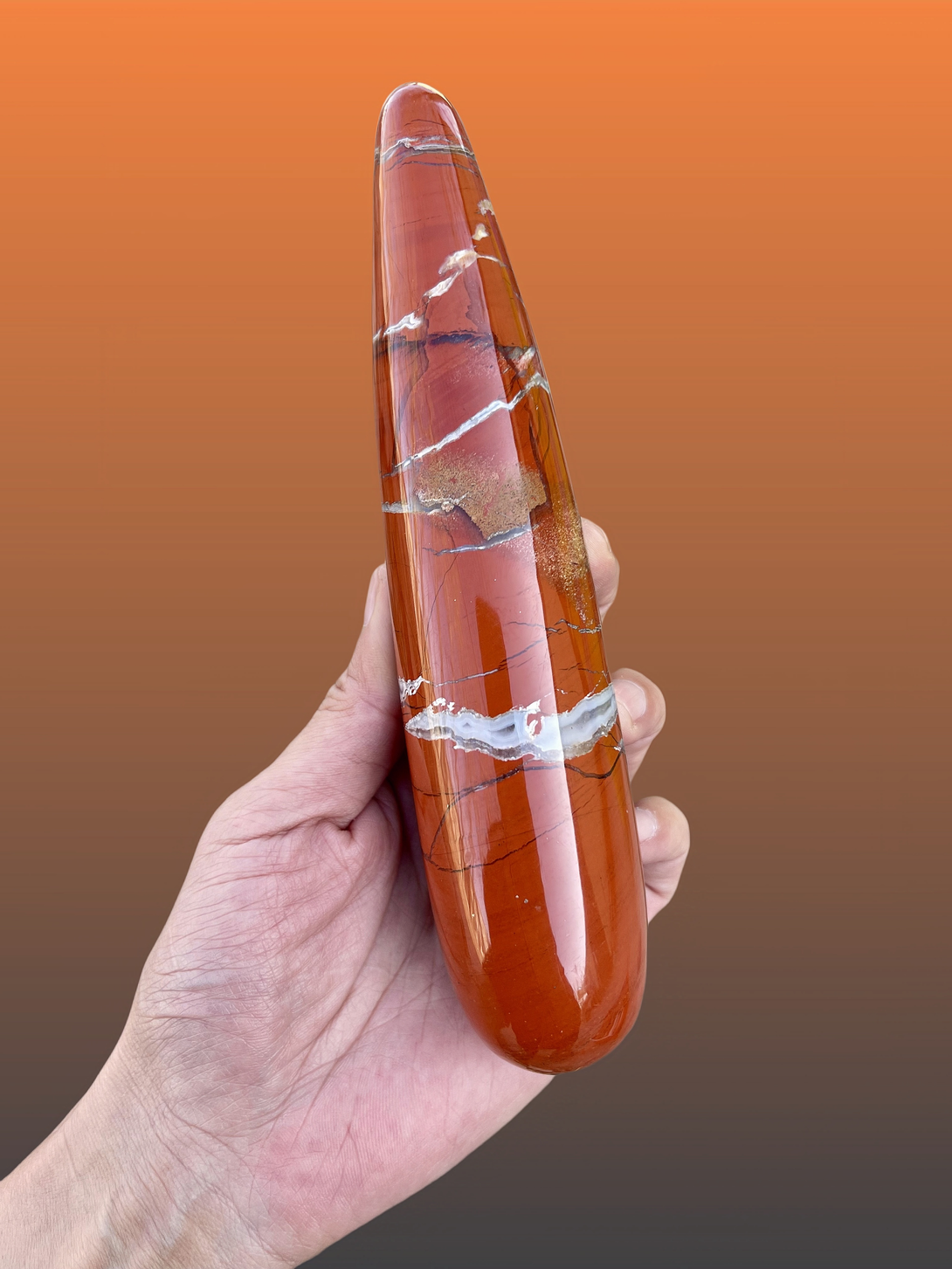 pyrrhos a red jasper massage wand