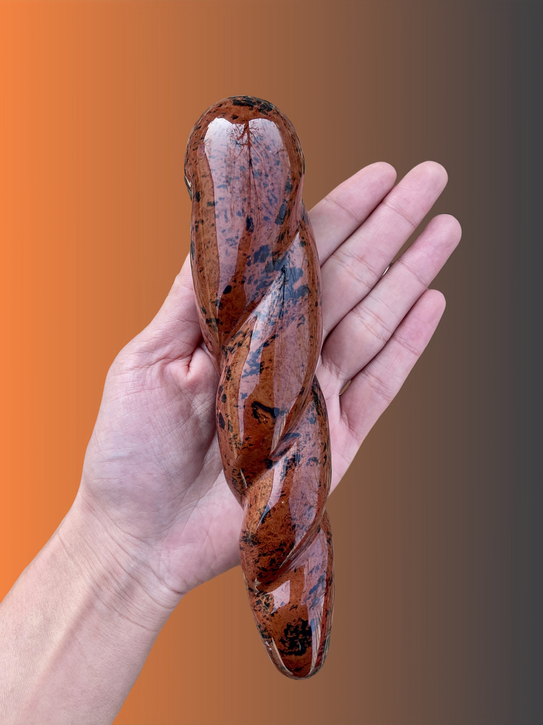 helix a mahogany obsidian massage wand