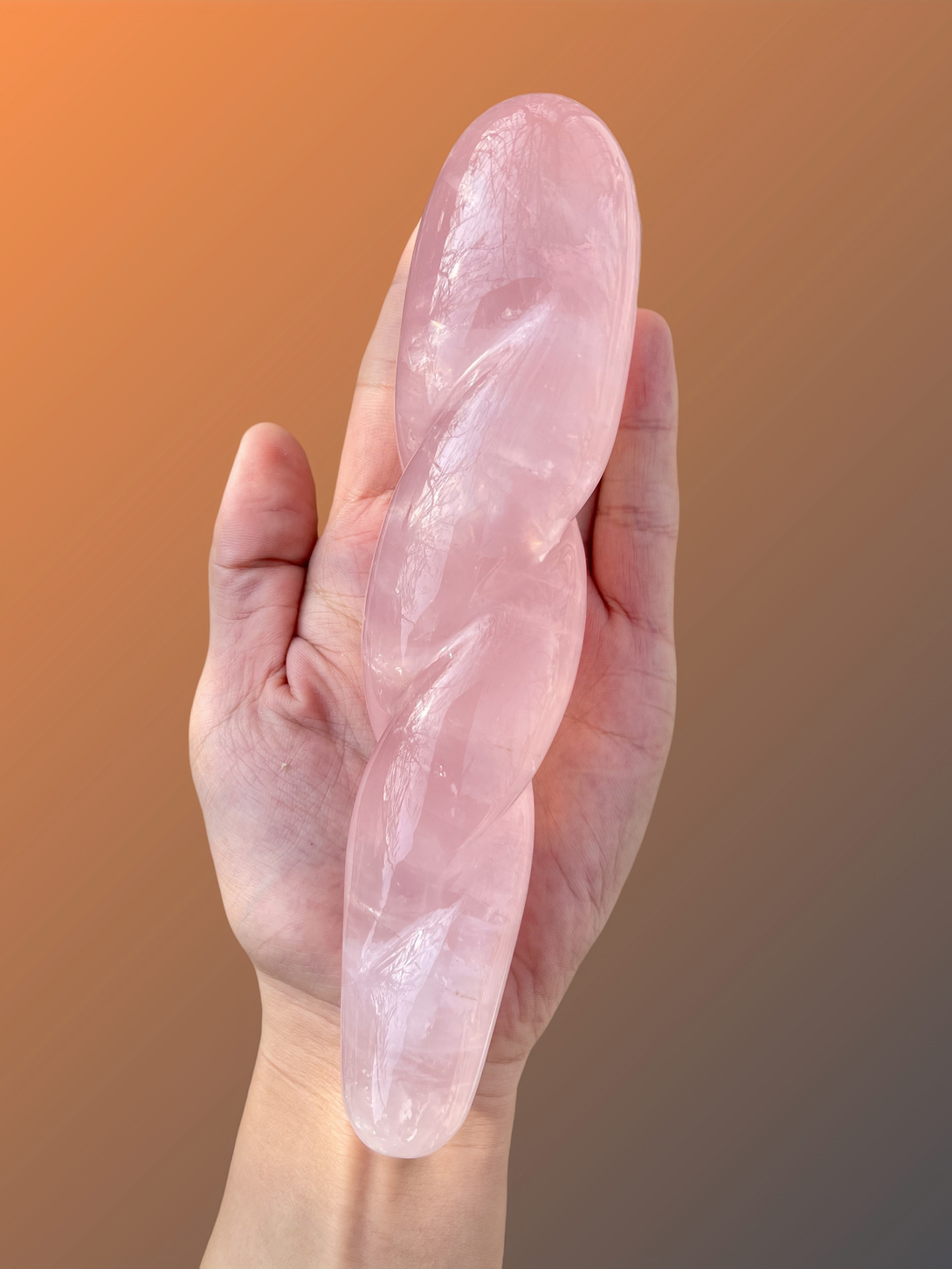 helix a rose quartz massage wand