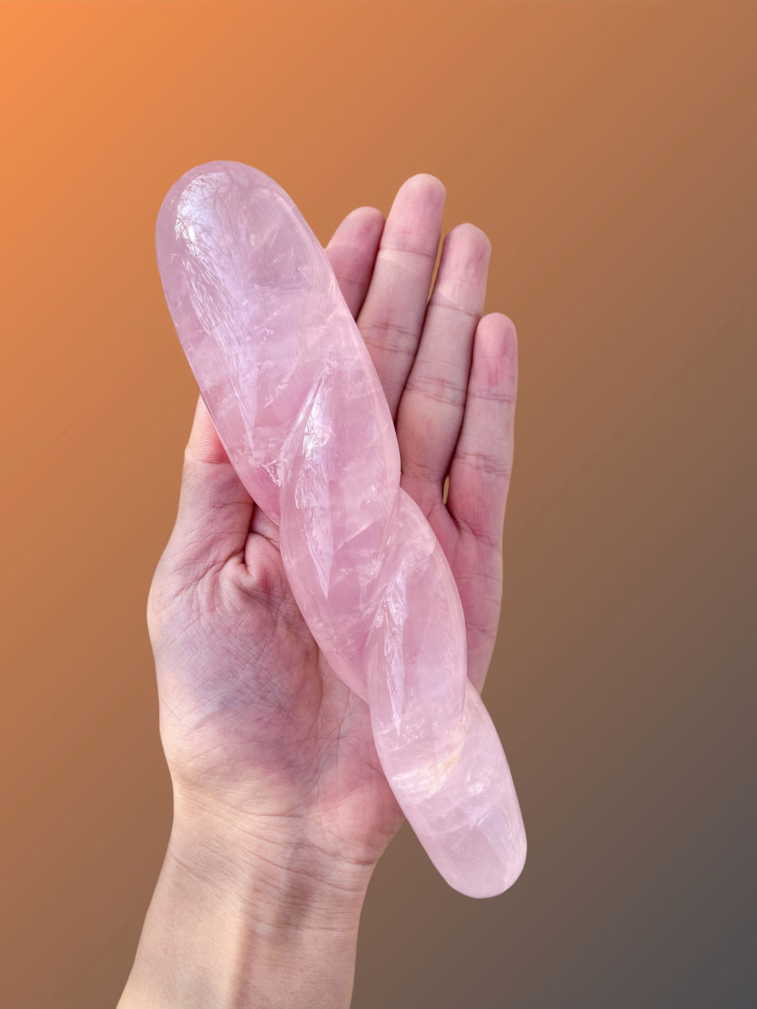 helix a rose quartz massage wand